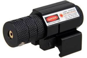 Hygoo Compact Red Laser Sight, Tactical Hunting Red Dot Laser Scope with Pressure Remote Switch 20mm Picatinny Rail Mount for Rifle Shotgun Pistol