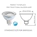 Energy-SL Waterproof Glass Cover MR16 LED 5W(50W Halogen Bulbs Equivalent Replacement) Recessed Downlight LED Light Bulbs 12V 4200K Daylight White CRI 80+ 450 Lumen LED Spotlight Pack of 10