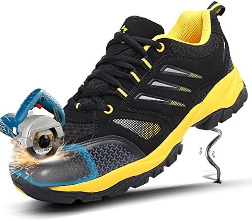 Unisex Steel Toe Work Shoes Industrial&Construction Shoes Puncture Proof Safety Shoes …