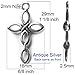 Heather's cf Silver Small Crosses Mini Cross Charms Variety Cross Beads for Bracelets Craft 1 Inch Cross Charm Bulk Cross Pendant Jewelry Making (68pcs silver cross)