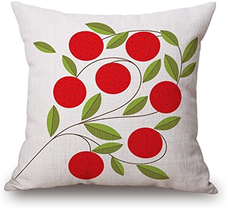 RISEE Throw Christmas Pillow Case Of Plant For Lover Saloon Shop Living Room Christmas Office 16 X 16 Inches / 40 By 40 Cm(2 Sides)