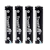TrustFire 4PCS AAA 10440 600mAh 3.7V TrustFire Rechargeable Lithium Battery with PCB Protected Board
