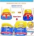 Littlefun 3-in-1 Infant to Toddler Upgrade Swing Anti-flip Snug & Secure Detachable Children Outdoor Play Patio Garden Amusement Park Equipment Bonus Mini Cars Gifts(Color:Blue Chair)