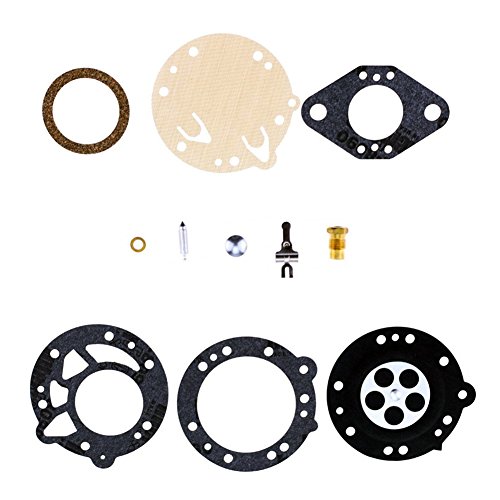 QAZAKY Carburetor Gasket Rebuild Repair Kit Replacement for Tillotson RK-88HL HL Homelite WIZ ZIP Poulan Stihl Toro Ryobi Ryan IDC Weedeater Homelite Lawnboy McCulloch String Trimmer Blower Chainsaw