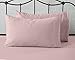 Great Bay Home Jersey Knit Sheets. All Season, Soft, Cozy Queen Jersey Sheets. T-Shirt Sheets. Jersey Cotton Sheets. Heather Cotton Jersey Bed Sheet Set. (Queen, Rose Quartz)