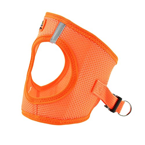 Doggie Design American River Step In Wrap Up Ultra Choke-Free Mesh Dog Harness with Safe Night Walking Reflective Strips (Soft Mesh Polyester, Machine Wash and Line Dry) (L, Hunter Orange)