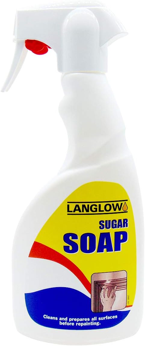 Langlow Sugar Soap Spray 500ml - Ready to Use Wall Cleaner & Degreaser for Paint Preparation, 500 ml (Pack of 1)