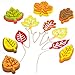 Baker Ross EF861 Foam Leaf Shaped Stampers - Pack of 10, Fall Stampers for Kids, Kids Foam Stamps, Fall Crafts for Kids