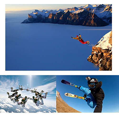 image for ASOCEA Action Camera Accessory Bundle Kit Chest Mount + Head Strap + F