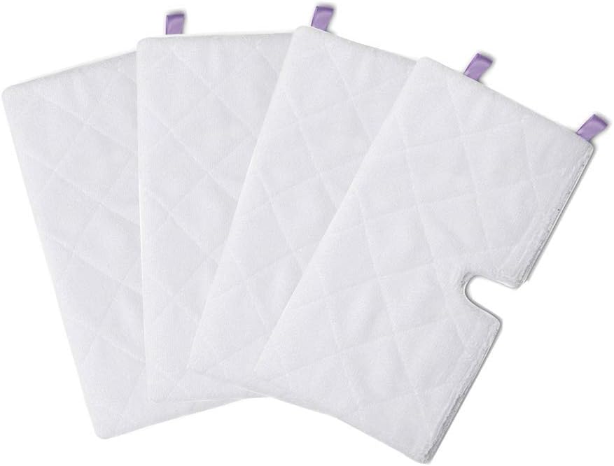 NeedSpares Pack of 4 Microfibre Cover Pocket Pads for Shark S2901 S3455 S3501 S3502 S3601 S3701 S3901 Steam Cleaner Mop