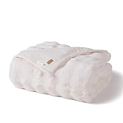 EverGrace Ultra Soft Luxury Fluffy Faux Rabbit Fur