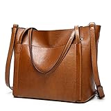 Lady Women Large Designer Tote Purse PU Leather Shoulder Work Handbag Wide Diaper Bag With Side Pocket