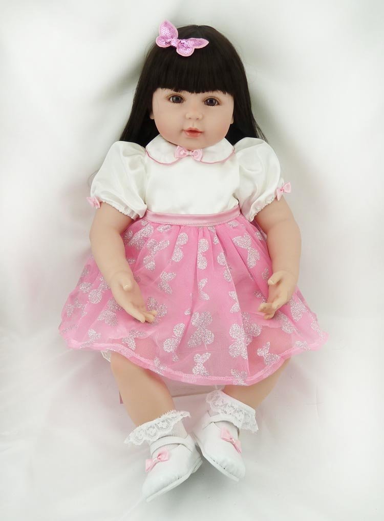 Buy Icradle New 22 55cm Realistic Lifelike Lovely Cute Black Long