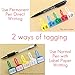 Naviurway Nylon Wire Tags 5 Colors Assorted Write on Ethernet Wire Zip Ties Self Locking Electrical Cable Label Strap Power Cord Marker 50Pack