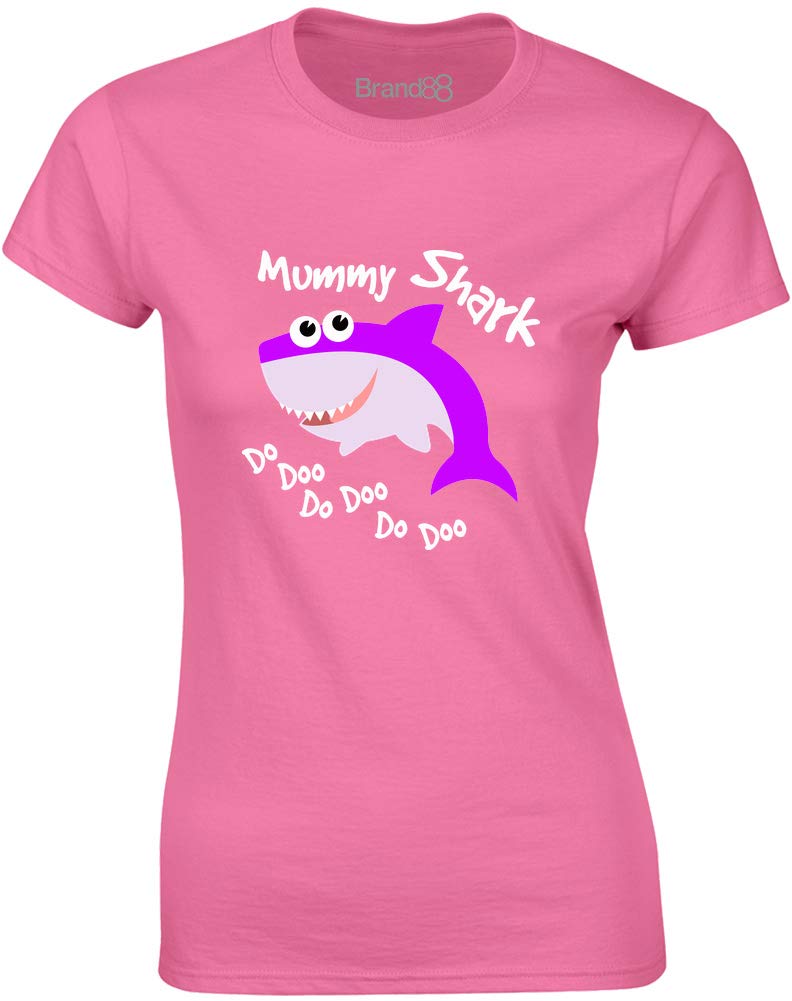 Brand88 - Mummy Shark, Ladies T-Shirt