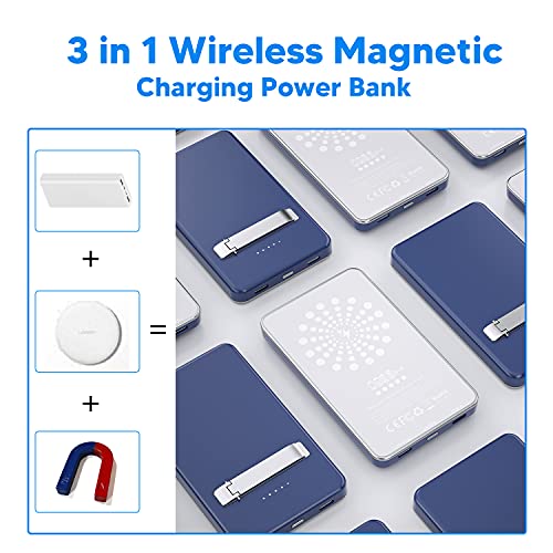 Wireless Charger Power Bank, TTWEN 15W Portable Fast