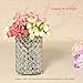 VINCIGANT Silver Decorative Flower Vases Candle Lantern for Coffee Table Centerpieces,Gifts for Anniversary/Wedding/Christmas