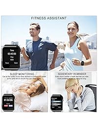 Reloj inteligente, reloj inteligente para teléfonos Android, reloj inteligente con pantalla táctil con cámara, Bluetooth reloj teléfono con ranura para tarjeta SIM reloj teléfono móvil compatible