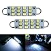 iJDMTOY 12-SMD-3528 1.72-In 43mm 211-2 212-2 214-2 561 Rigid Loop Festoon LED Bulbs For Car Side Door Courtesy Lights, Xenon White