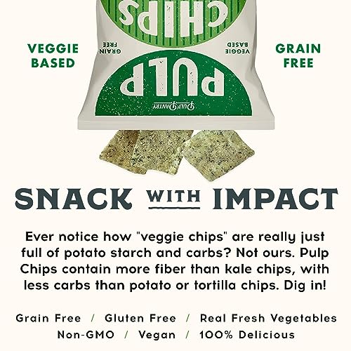 Pulp Pantry Grain Free Veggie Tortilla Chips, Corn Free, Potato Free