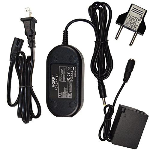 HQRP Kit AC Adapter + DC Coupler for Panasonic DMW-AC8PP DMW-DCC8 fits Lumix DMC-FZ200 DMC-G5 DMC-G5X DMC-G5K DMC-G6 DMC-G6K DMC-FZ1000 DMC-FZ2000 DMC-FZ2500 DMC-G80 Digital Camera + Euro Plug Adapter