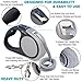 Double Retractable Dog Leash for Two Dogs Up to 50 lbs Per Dog - 16 ft Coupler Dog Leashes for Small Medium Dogs - One Locked System, Non Slip Grip, Tangle Free