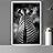 signwin Framed Canvas Wall Art Duotone Zebra Animals Black and White Chic Duotone Expressive Grey Living Room Photography Zebra - 16x24 inches