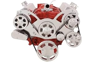 CVF RACING Small Block Chevy All Inclusive Serpentine Kit for 283 302 305 327 350 400 SBC Engines