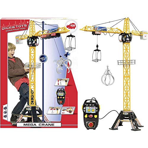 Dickie Toys Elektro Construction Mega Kran RC Einsteiger Funktionsmodell Baufahrzeug – Bild 3