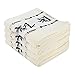 Adeeing 4-Pack Towels Bamboo Fiber 14x30inches Absorbent Smooth Soft Cotton Hand Towel Gym Towel Bath Towel Wash Cloths Washcloths,White