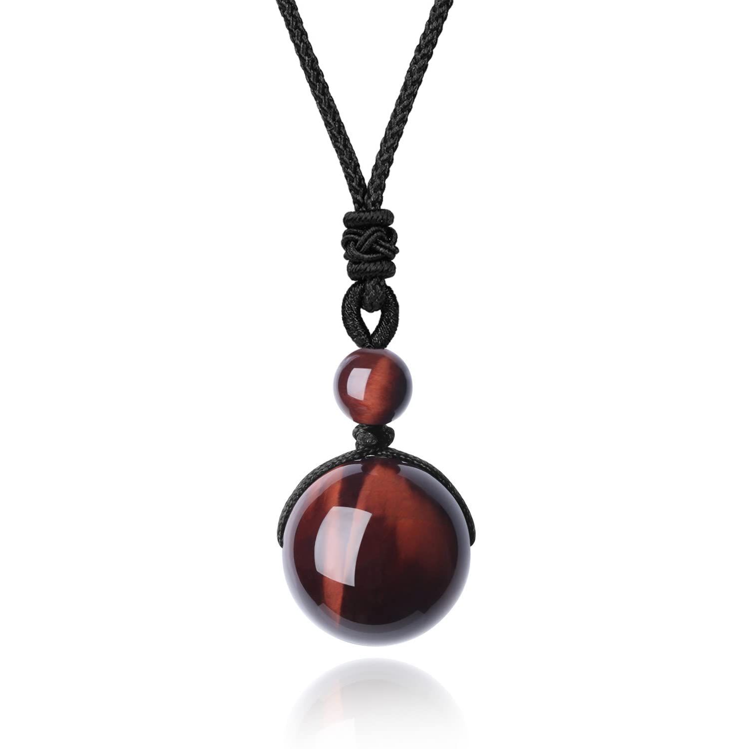 COAI Red Tiger's Eye Necklace for Men Women, Stone Necklace Crystal Necklace — image 1