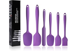 MOACC Silicone Spatulas Set, Rubber Spoon Spatula Heat Resistant Spoonula One Piece Design Seamless Spatula Non-Stick Scraper