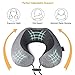 ZAMAT Memory Foam Travel Pillow, 360°Support Neck Pillow for Airplane Travel, Adjustable Compact Comfort with Earphone, Breathable & Washable Case, 3D Eye Masks, Earplugs & Carring Bag (Gray)