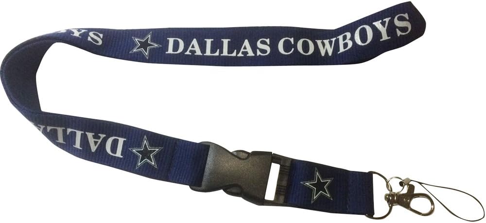 ENJOY 11 NFL design Lanyard with Detachable Buckle (Cowboys)