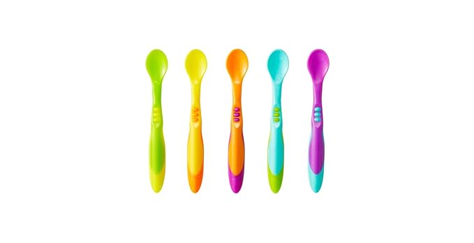 Mothercare Flexi Tip Spoons, Multicolor, Pack of 5