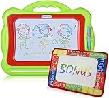 Magnetic Drawing Board Magnadoodle for Kids and Toddlers | Size 13'' x 16'' w/ Large Drawing Area | Colorful Erasable Magic Pad | Magna Doodle Toy for Travel or Home w/ Bonus Magic Mat