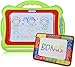 Leo & Tomi Large Magnetic Drawing Board for Kids & Toddlers | 2019 New Colorful Set Includes Big Erasable Magna Doddle + Small Magic Aqua Doodle Mat, Sketching Pad for Learning & Writing