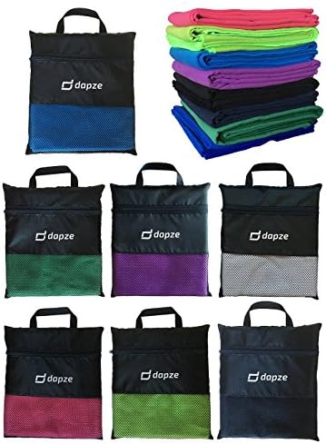 Microfibre Towel & Travel Towel with carry Bag - ultra-absorbent light & soft - Perfect for sports, fitness, outdoors, travel, beach, gym, yoga and pilates. (80cmx40cm (31" x 15"), Blue)