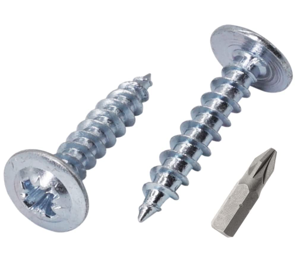 (Pack of 550 pcs) Zinc Plated Steel 4.0 x 20 mm Wood Screws, Metal Screws, Modified Truss Head, Self Tapping (550, 4.0 x 20 mm)