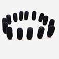 LINHUIPAD 15 Pack Mini Lavalier Foam Cover Windscreen for Countryman E6 and Other Headset Lapel Microphones (Black)