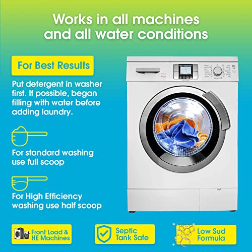  HE Natural Laundry Detergent Clear and Free of Fillers and Chemicals