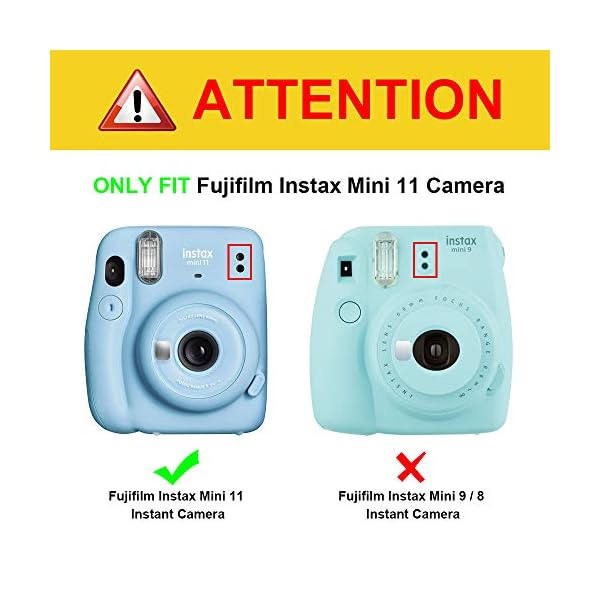 Fintie Tasche für Fujifilm Instax Mini 11 Sofortbildkamera - Premium Kunstleder Schutzhülle Reise Kameratasche Hülle… – Bild 3