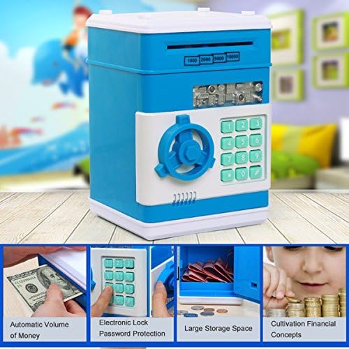 LLTrader Electronic ATM Password Deposit And Withdrawal Piggy Bank Money Box Cash Coin Can