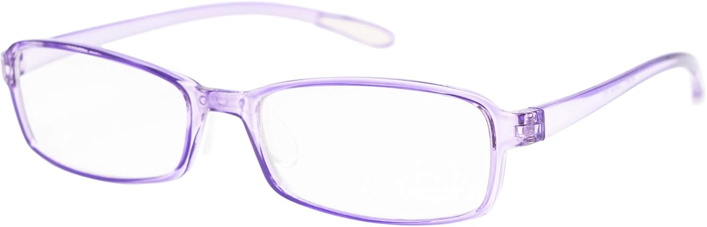 Amazon エニックス Pcメガネ 度なし ブルーライトカット クリアレンズ パープル エニックス ドラッグストア
