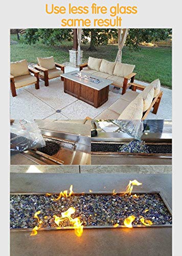 Grisun Ceramic Vermiculite Granules, Use in Indoor, Gas Inserts, Vented, Electric, or Outdoor Fireplaces Fire Pits, Realistic Clean Burning Accessories - Thumbnail 5