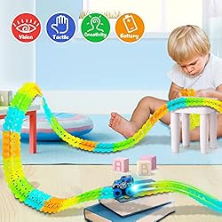 Kids Race Car Track with Flexible Track,Race Car