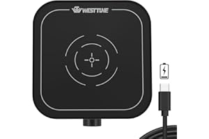 WEST TUNE Rechargeable Magnetic Stirrer 3000rpm stir Plate with Stir Bar, Mini Magnetic Mixer Stirrer Max Stirring Capacity 3000mL, Brushless DC Motor (No Heating)