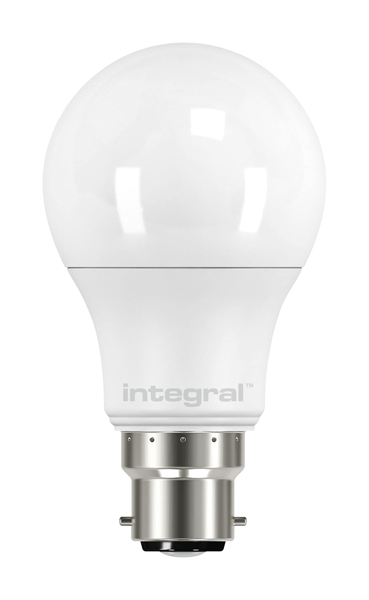 Integral ILGLSB22NC087 5.5w LED Classic Globe GLS, Non dimmable, 2700K, B22, 470lm =40w