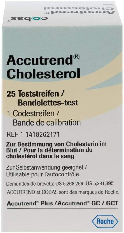 Accutrend Cholesterol Testing Strips x 25 - D2124