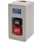 Baomain Self-Locking Push Button Switch 3-Phase 30A 3.7KW, Industrial 3-Pole Heavy Duty,BMBSP-330/TBSP-330